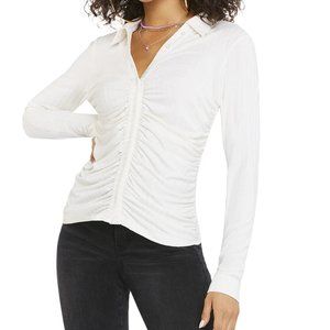 Jessica Simpson Wren Wrap Top in Gardenia